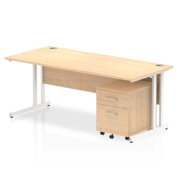 Pulse 1800mm Cantilever Straight Desk With Mobile Pedestal - Image 11