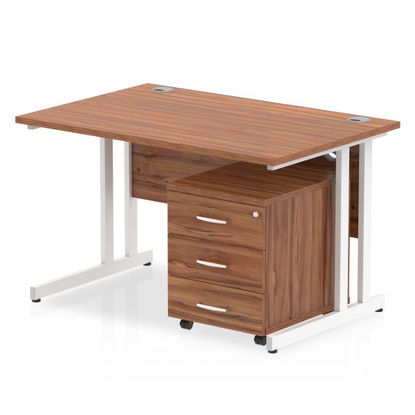 Pulse 1200mm Cantilever Straight Desk With Mobile Pedestal - Image 20