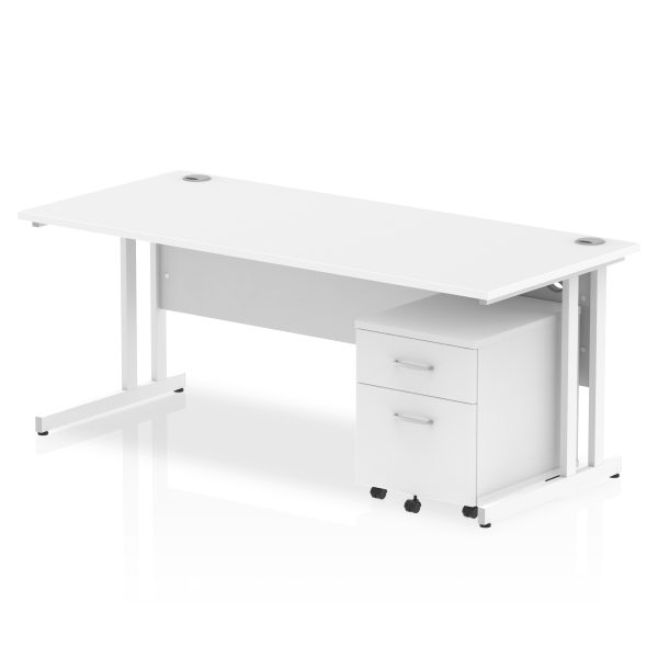 Pulse 1800mm Cantilever Straight Desk With Mobile Pedestal - Image 23