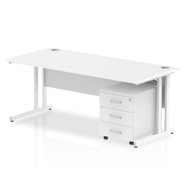 Pulse 1800mm Cantilever Straight Desk With Mobile Pedestal - Image 24