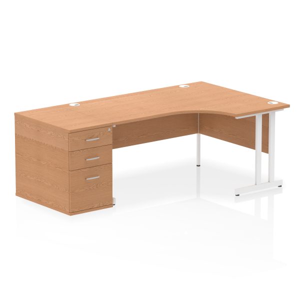 Pulse 1600mm Cantilever Right Crescent Desk Workstation - Image 24