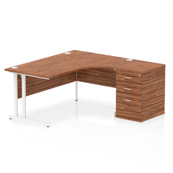 Pulse 1600mm Cantilever Right Crescent Desk Workstation - Image 27