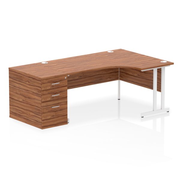 Pulse 1600mm Cantilever Right Crescent Desk Workstation - Image 30