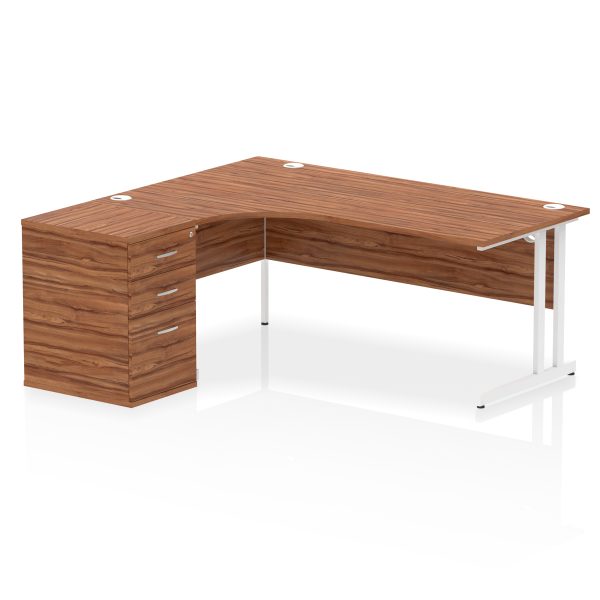 Pulse 1800mm Cantilever Left Crescent Desk Workstation - Image 27