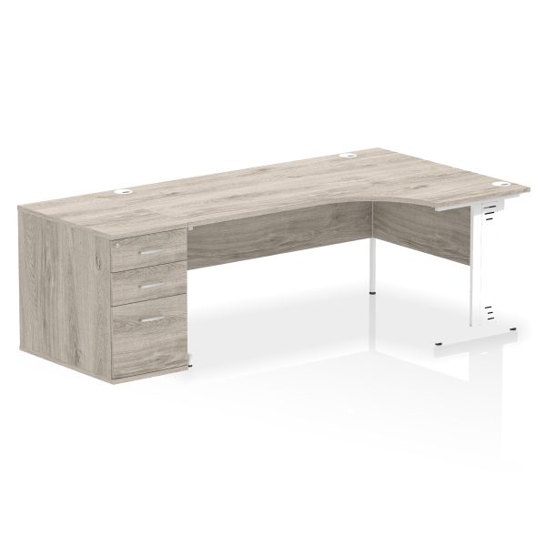 Pulse 1800mm Cable Managed Right Crescent Desk Workstation - Image 12