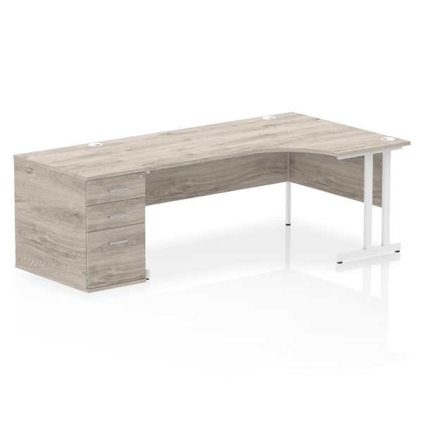 Pulse 1800mm Cantilever Right Crescent Desk Workstation - Image 12