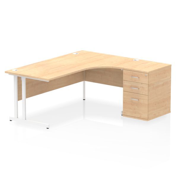 Pulse 1800mm Cantilever Right Crescent Desk Workstation - Image 15