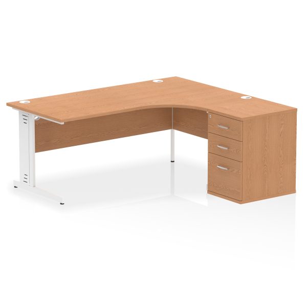 Pulse 1800mm Cable Managed Right Crescent Desk Workstation - Image 21