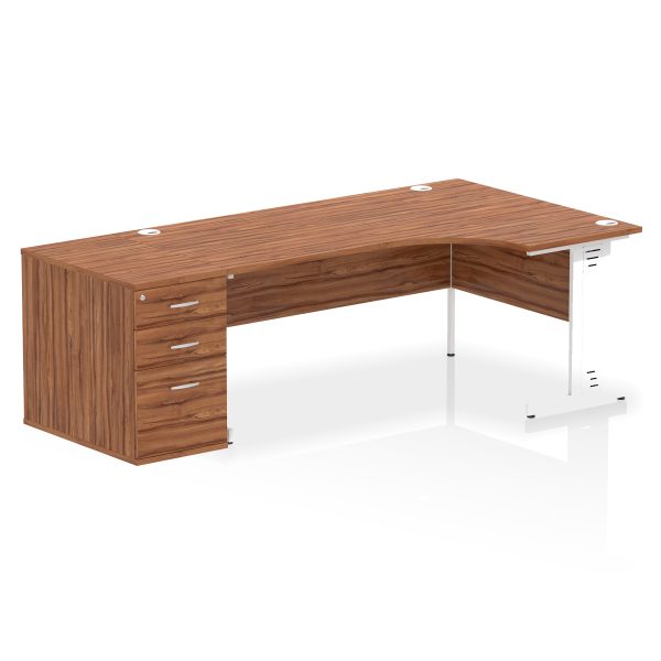 Pulse 1800mm Cable Managed Right Crescent Desk Workstation - Image 30