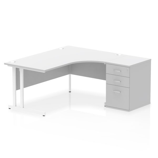 Pulse 1600mm Cantilever Right Crescent Desk Workstation - Image 33