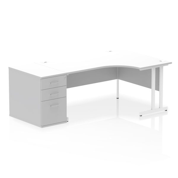 Pulse 1600mm Cantilever Right Crescent Desk Workstation - Image 36