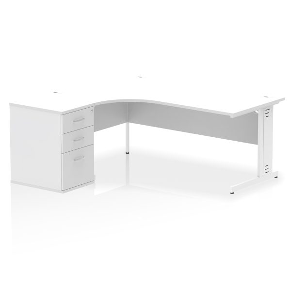 Pulse 1800mm Cable Managed Left Crescent Desk Workstation - Image 33