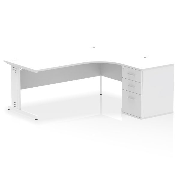 Pulse 1800mm Cable Managed Right Crescent Desk Workstation - Image 33