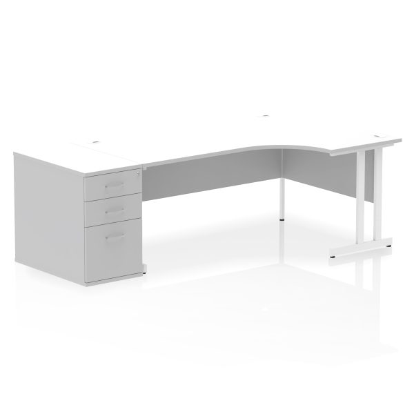 Pulse 1800mm Cantilever Right Crescent Desk Workstation - Image 36