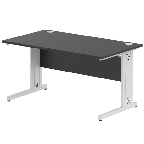 Pulse 1400mm Straight Desk Cable Managed Leg - Image 13