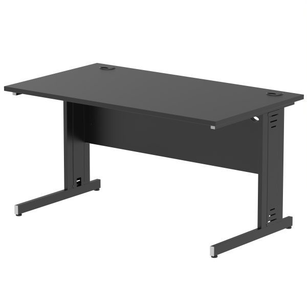 Pulse 1400mm Straight Desk Cable Managed Leg - Image 15