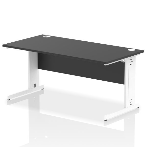 Pulse 1600mm Straight Desk Cable Managed Leg - Image 14