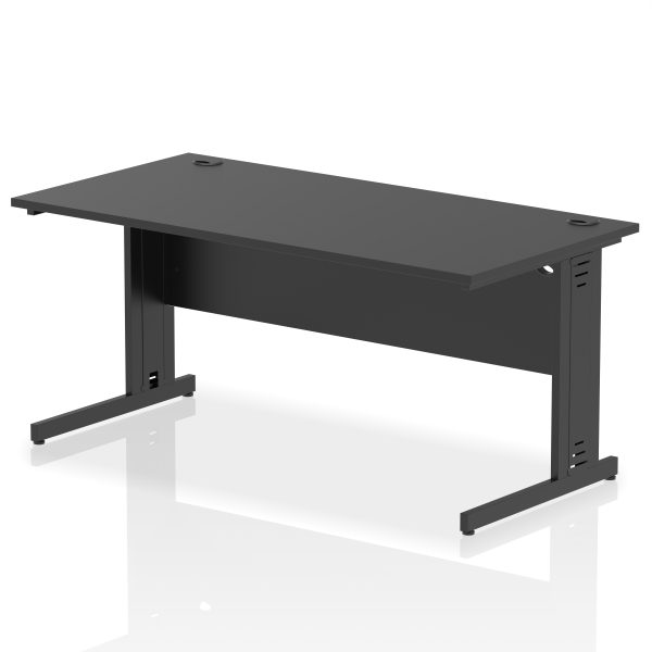 Pulse 1600mm Straight Desk Cable Managed Leg - Image 15