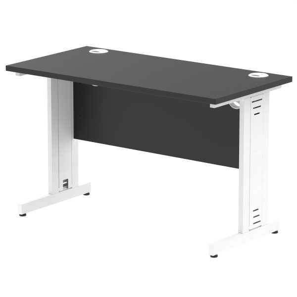 Pulse 1200mm Slimline Desk Cable Managed Leg - Image 14