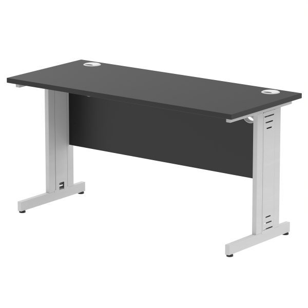 Pulse 1400mm Slimline Desk Cable Managed Leg - Image 13