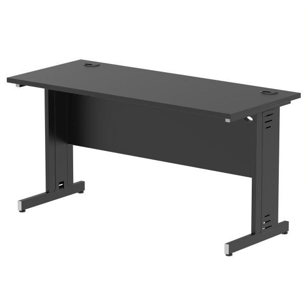 Pulse 1400mm Slimline Desk Cable Managed Leg - Image 15