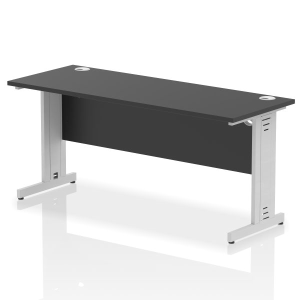 Pulse 1600mm Slimline Desk Cable Managed Leg - Image 13