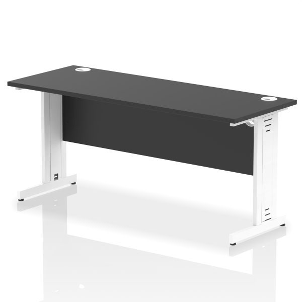 Pulse 1600mm Slimline Desk Cable Managed Leg - Image 14