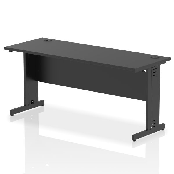 Pulse 1600mm Slimline Desk Cable Managed Leg - Image 15