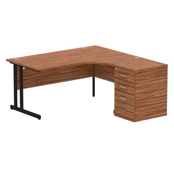 Pulse 1600mm Cantilever Right Crescent Desk Workstation - Image 25
