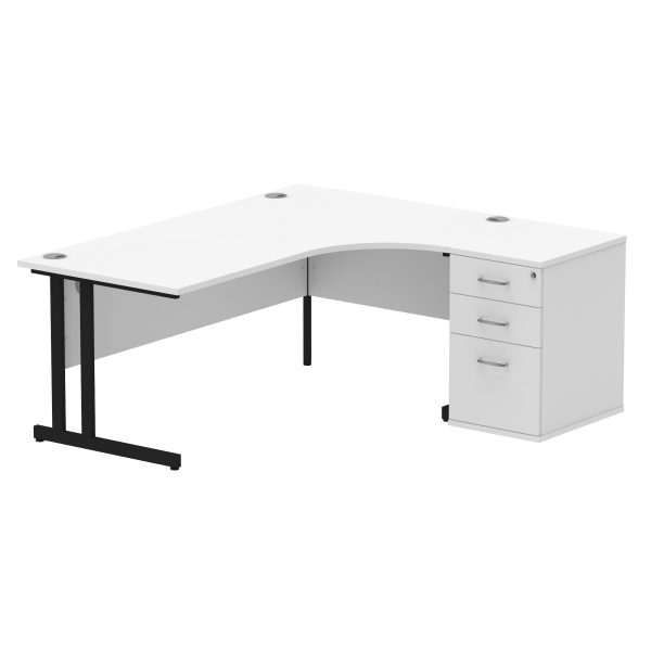 Pulse 1800mm Cantilever Right Crescent Desk Workstation - Image 31