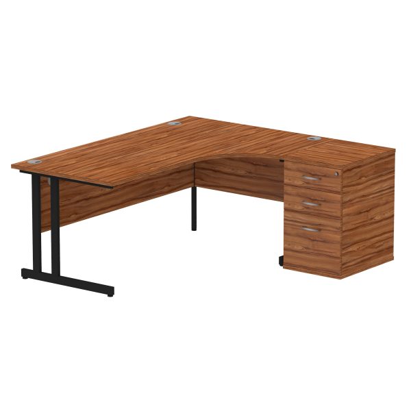 Pulse 1800mm Cantilever Right Crescent Desk Workstation - Image 25