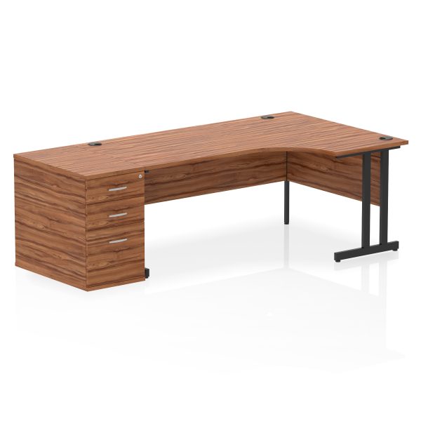 Pulse 1800mm Cantilever Right Crescent Desk Workstation - Image 28