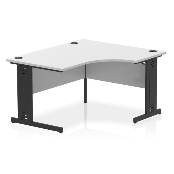 Pulse 1400mm Right Crescent Desk Cable Managed Leg - Image 17
