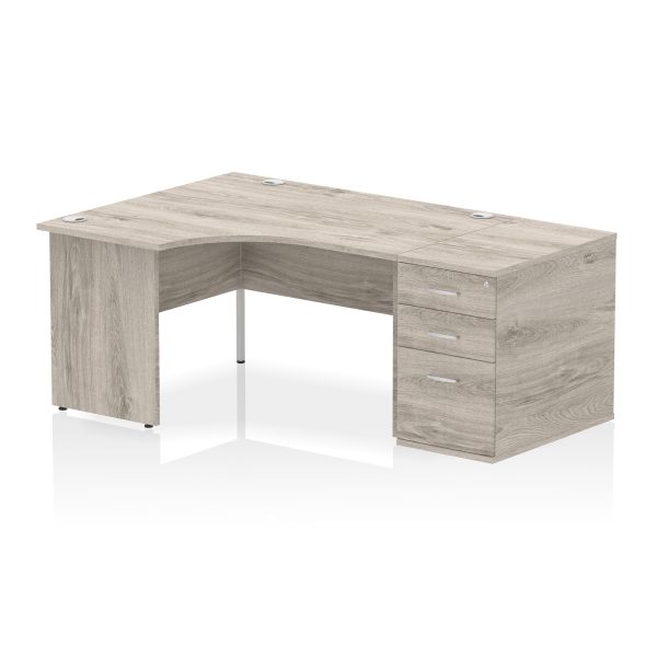 Pulse Panel End Crescent Desk Workstation - Image 51