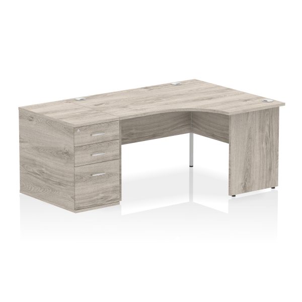 Pulse Panel End Crescent Desk Workstation - Image 52