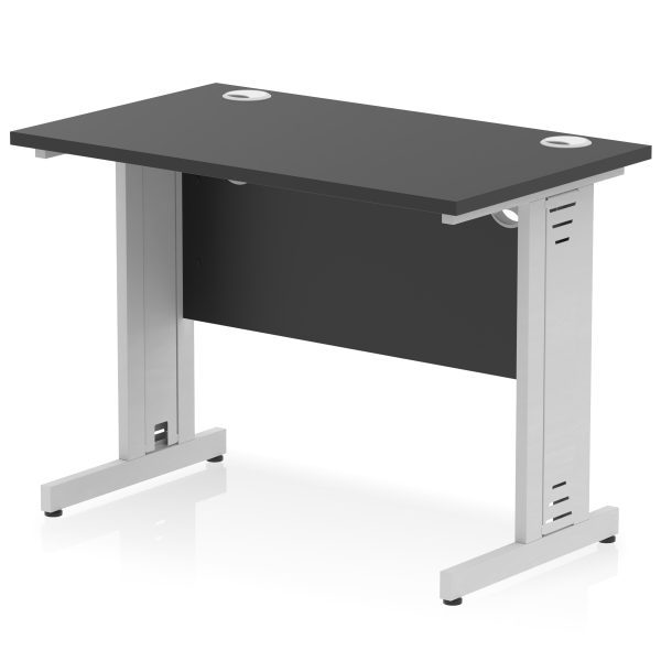 Pulse 1000mm Slimline Desk Cable Managed Leg - Image 13