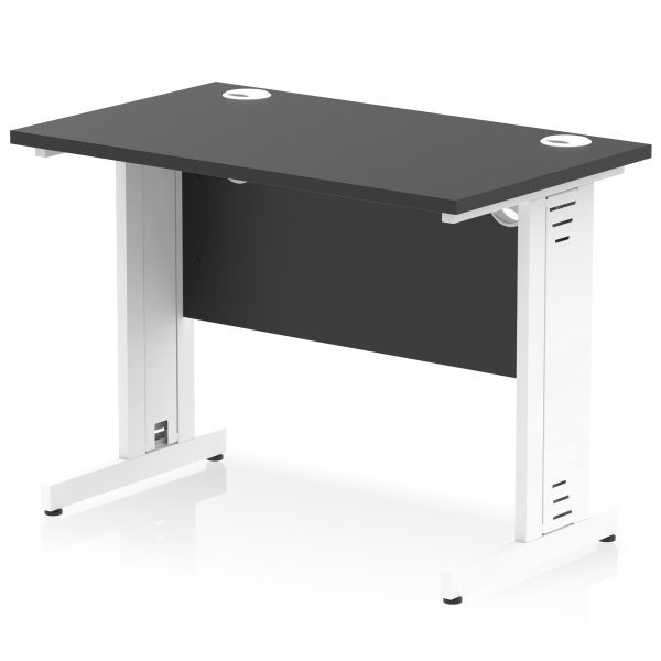Pulse 1000mm Slimline Desk Cable Managed Leg - Image 14