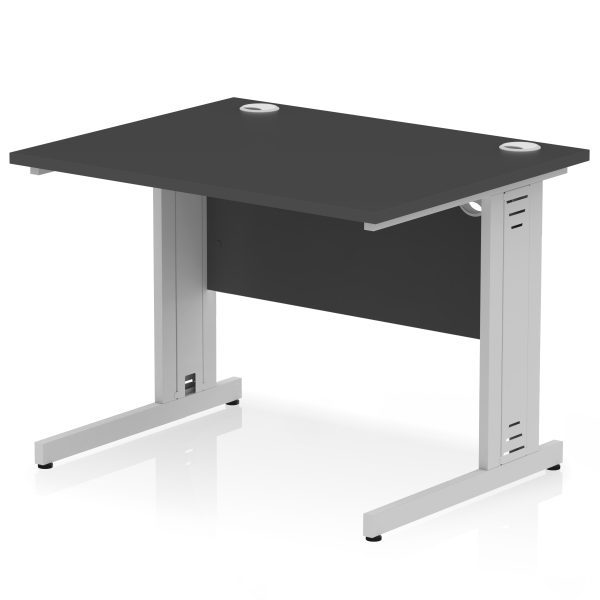 Pulse 1000mm Straight Desk Cable Managed Leg - Image 13
