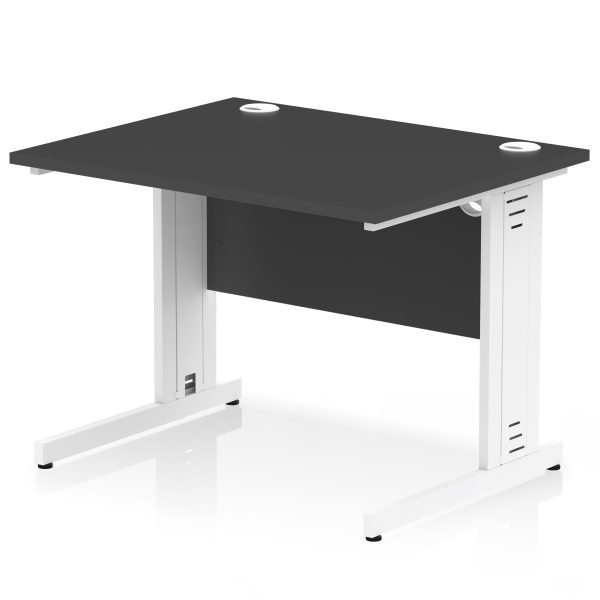 Pulse 1000mm Straight Desk Cable Managed Leg - Image 14