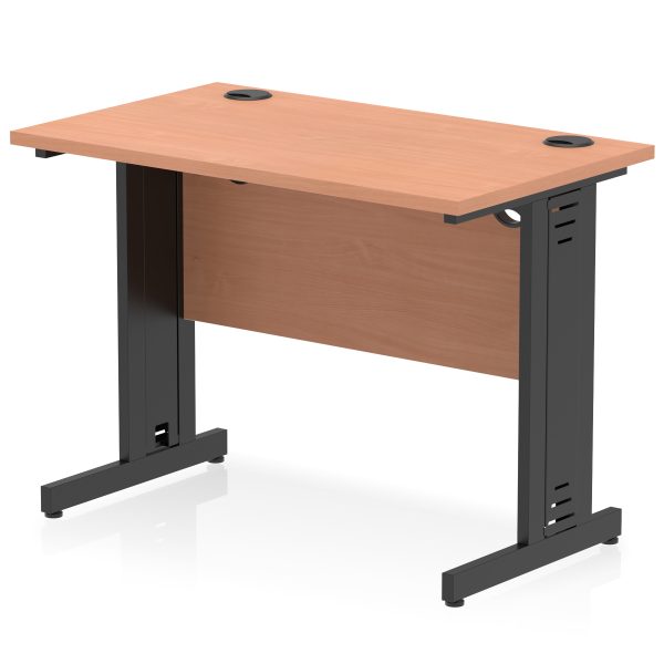 Pulse 1000mm Slimline Desk Cable Managed Leg - Image 15