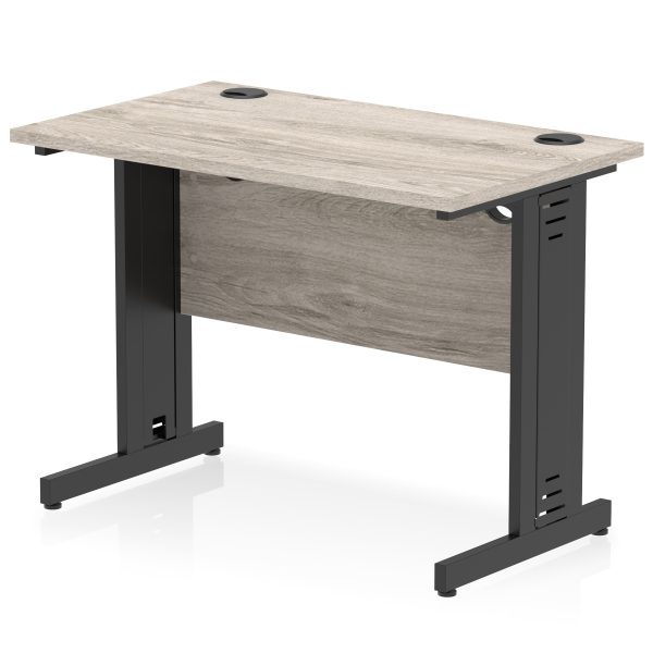 Pulse 1000mm Slimline Desk Cable Managed Leg - Image 17