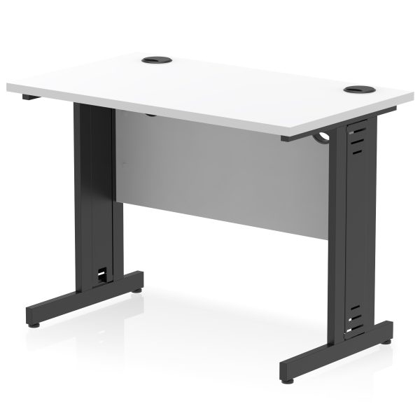Pulse 1000mm Slimline Desk Cable Managed Leg - Image 21