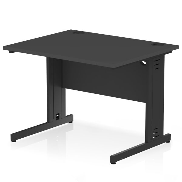 Pulse 1000mm Straight Desk Cable Managed Leg - Image 16