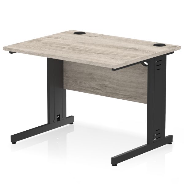 Pulse 1000mm Straight Desk Cable Managed Leg - Image 17