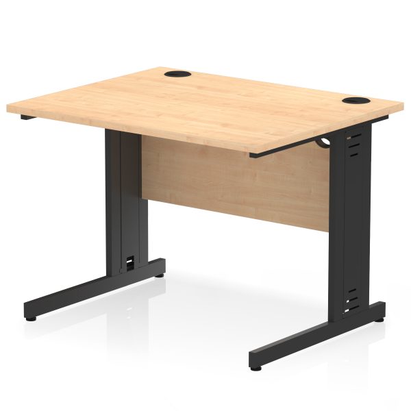Pulse 1000mm Straight Desk Cable Managed Leg - Image 18