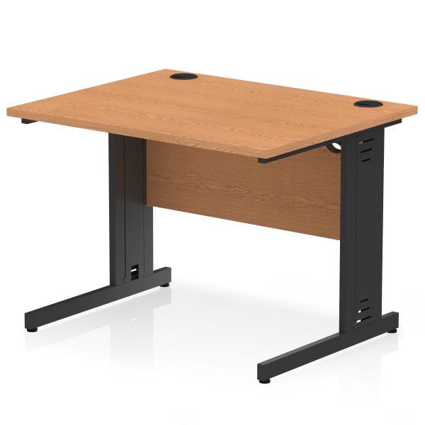 Pulse 1000mm Straight Desk Cable Managed Leg - Image 19