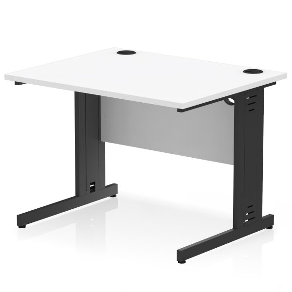 Pulse 1000mm Straight Desk Cable Managed Leg - Image 21