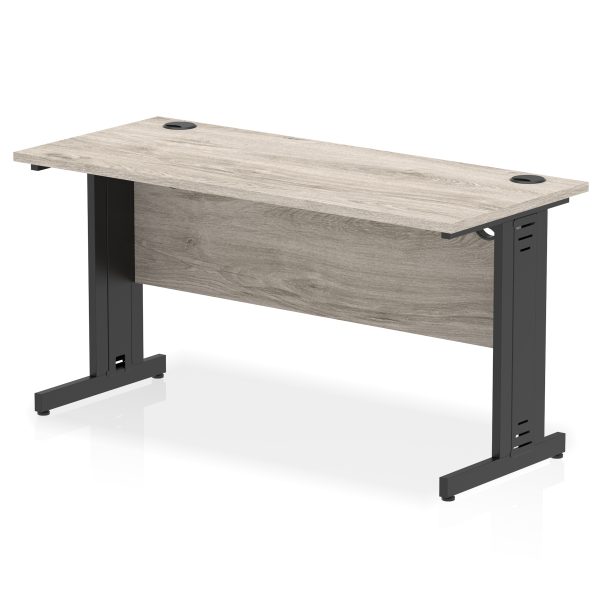 Pulse 1400mm Slimline Desk Cable Managed Leg - Image 17