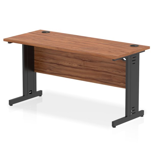 Pulse 1400mm Slimline Desk Cable Managed Leg - Image 20