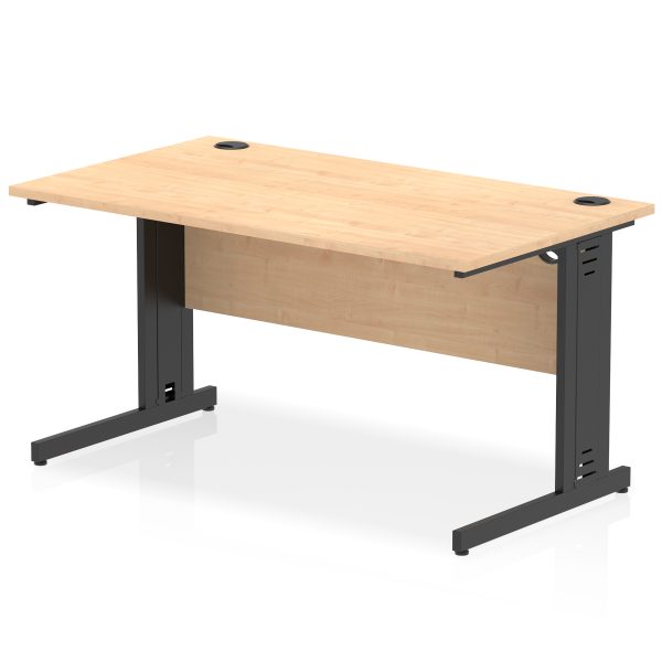 Pulse 1400mm Straight Desk Cable Managed Leg - Image 18